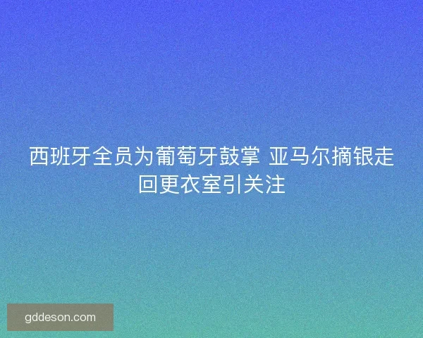西班牙全员为葡萄牙鼓掌 亚马尔摘银走回更衣室引关注
